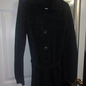 Effeci Long Gray Cardigan with Belt